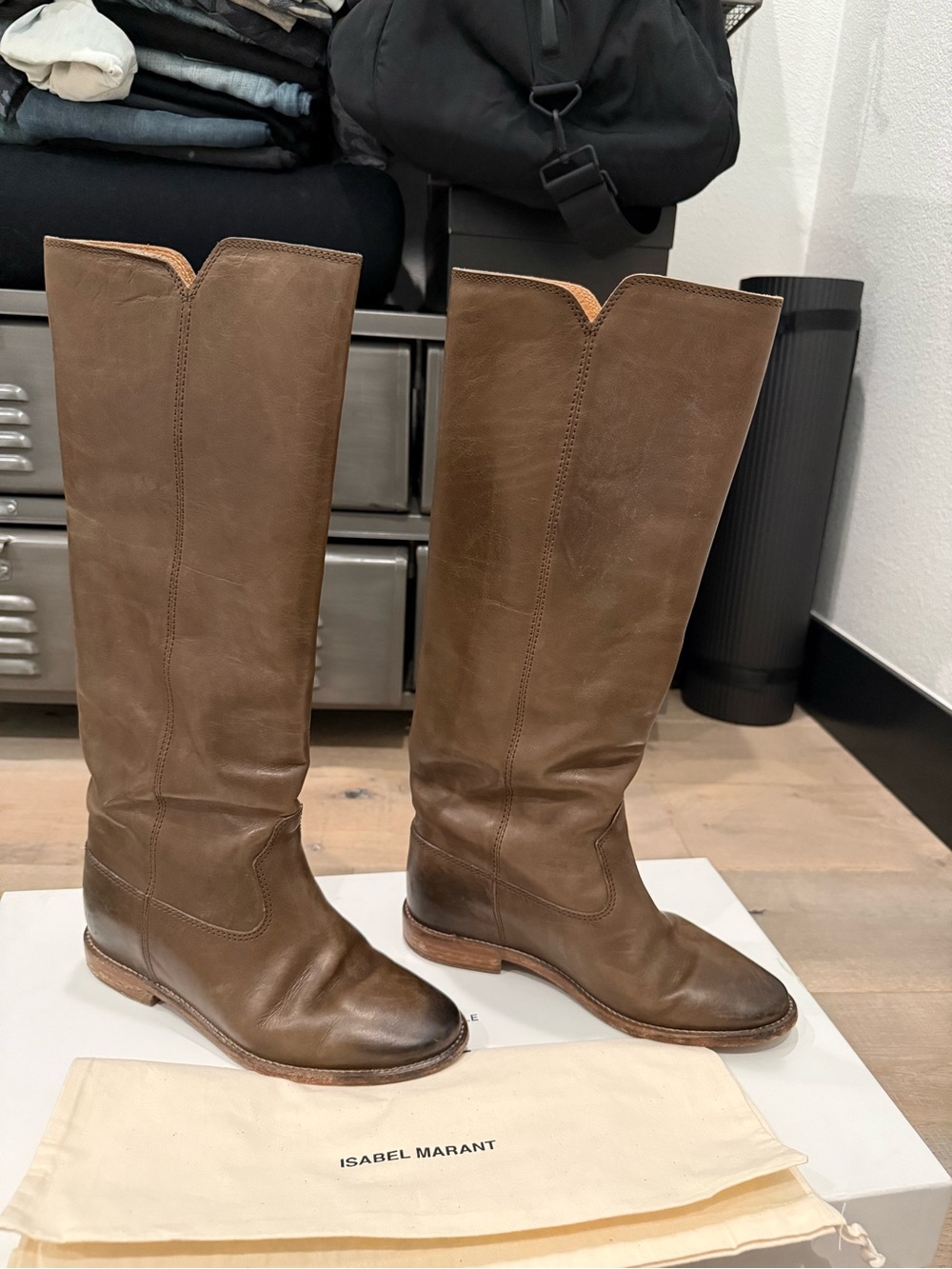 Isabel Marant Tall Brown Leather Boots